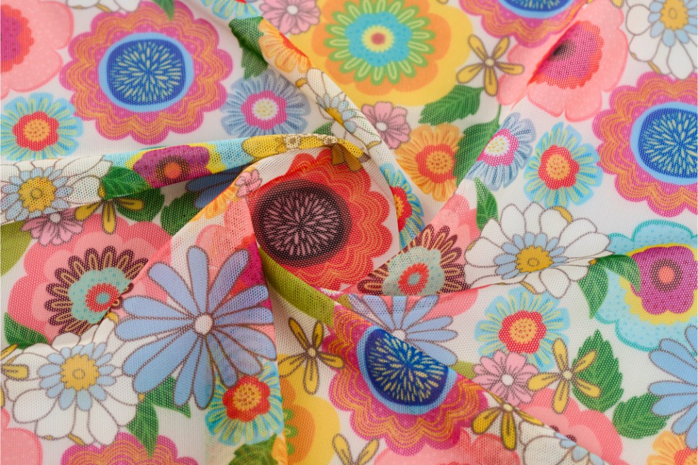 Lyc Tulle Digital Print - 2